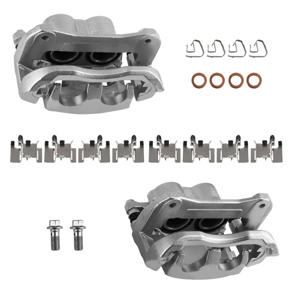 2x Front Brake Calipers w/ Bracket fit for Toyota Highlander 2010-2020 Sienna Lexus-6