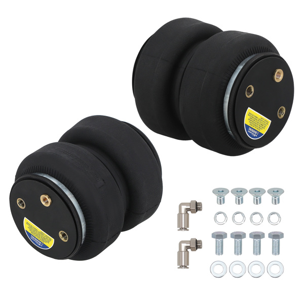 2x Universal 2500lb Air Suspension Spring Bag fit for GMC Sierra fit for Dodge Ram 1500-6