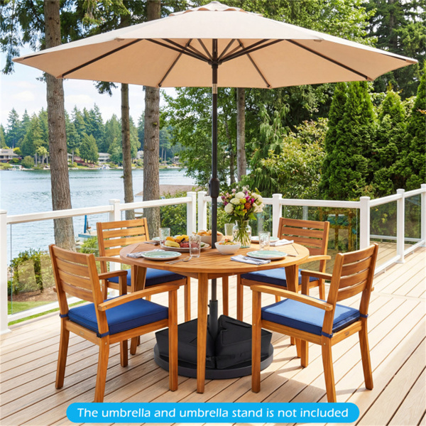 2件套90磅露台伞底座沙袋900D牛津防风雨配重袋，用于偏置悬臂伞-10