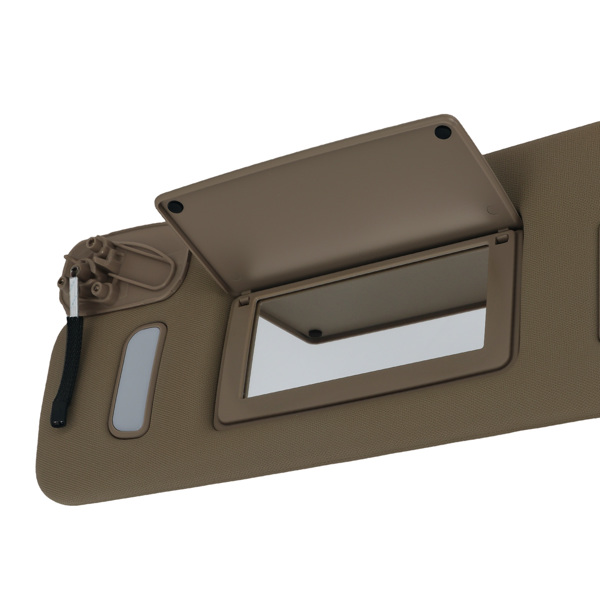 Driver Side Sun Visor fit for Escalade/Yukon 2007-2014 Beige Plastic w/ Light Mirror-5