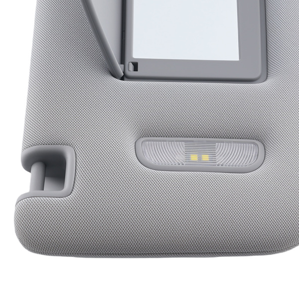 Passenger Right Sun Visor fit for Chevrolet Tahoe 2015-2019 Gray  w/ Mirror Light-2