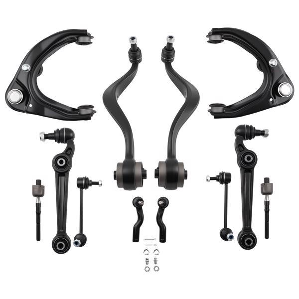 12x Front Lower Upper Control Arm Sway bar link tie rod fit for Ford Fusion 2006-07-6