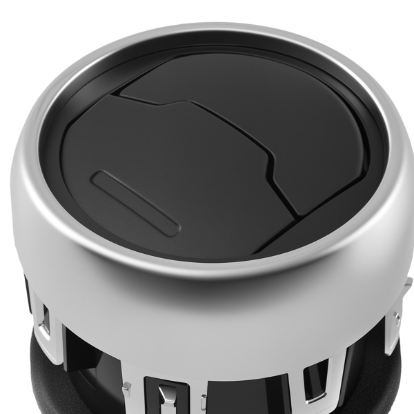 Air Vent Interior fit for Ford Mustang 2015-2020 FR3Z-19893-AC Black Chrome 3PC-3