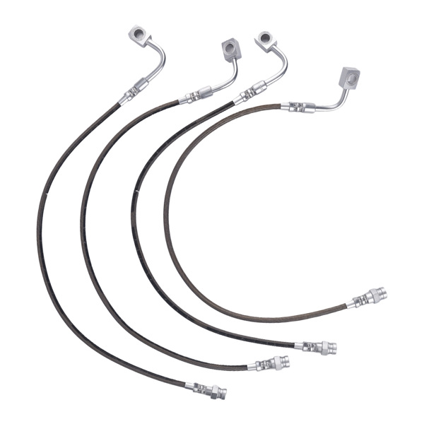 Front & Rear Extended Stainless Brake Line fit for Jeep Wrangler JK 2007-2018-1