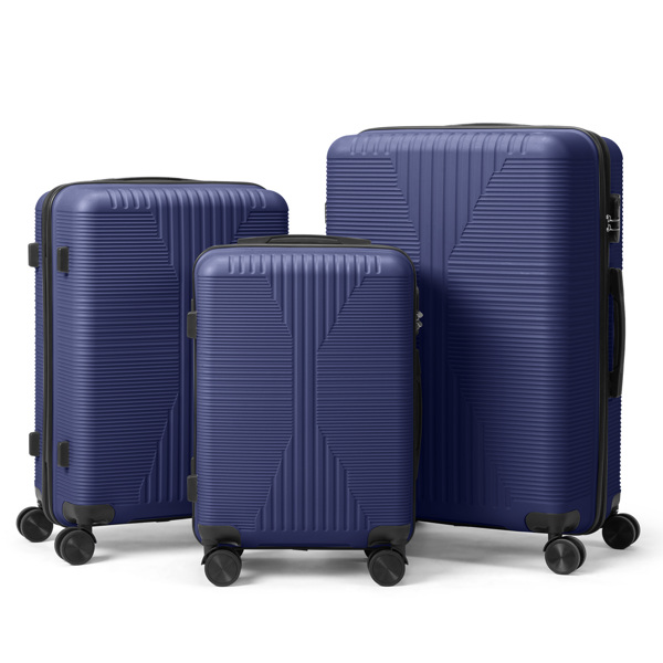 非TSA海关锁三合一 PP拉杆箱 20in 24in 28in PP 藏青色-13