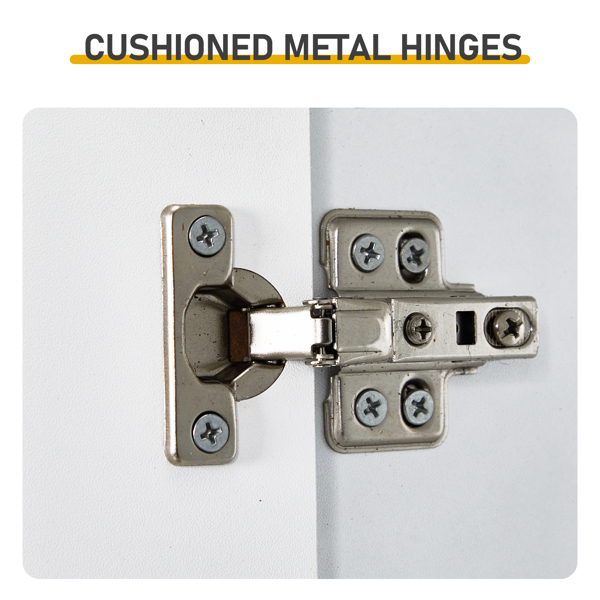 白色 刨花板三胺贴面+密度板格栅吸塑 30*28*170cm 两门二搁架 浴室立柜-7