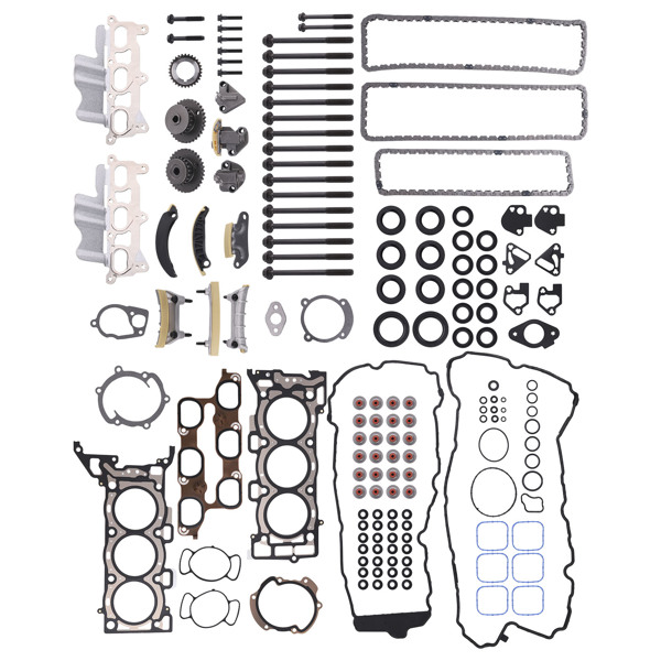 Head Gasket Set Timing Chain Kit fit for GMC Terrain 3.0L 182CID V6 DOHC 2010-12-6