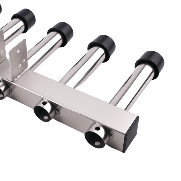 Stainless Steel Hitch Fishing Rod Holder 5 Link Tube fit for 2" Hitch Receivers-2