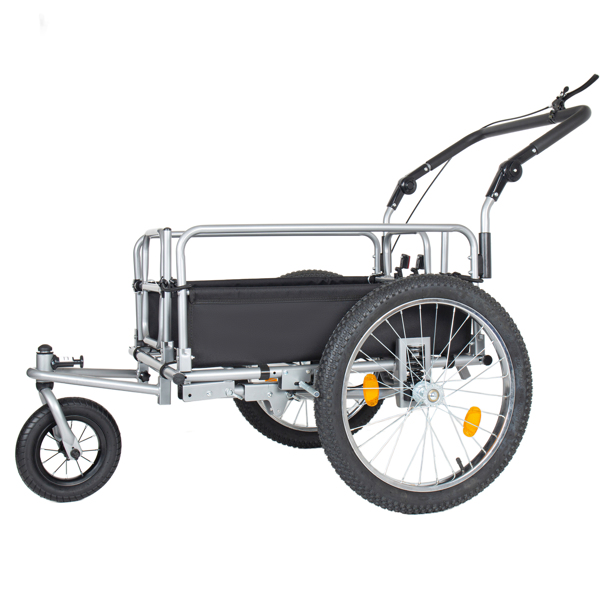 三合一重型自行车货运拖车 - 升级版 20 英寸 x 2.6 英寸宽胎，承重 150 磅，钢架，可转换婴儿车和带悬挂系统的拉车--不支持self-pick up且不支持指定仓库发货-3