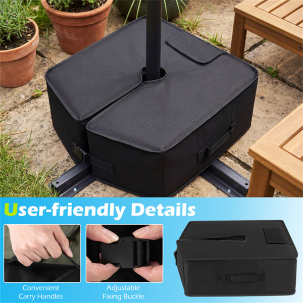 90磅露台伞基重袋900D牛津防风雨沙袋，适用于悬臂式偏置伞-9