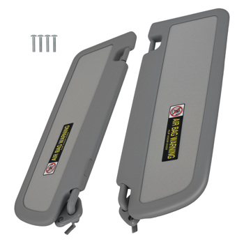 Pair Driver & Passenger  Sun Visor fit for Honda Civic 06-11  Gray LH+RH