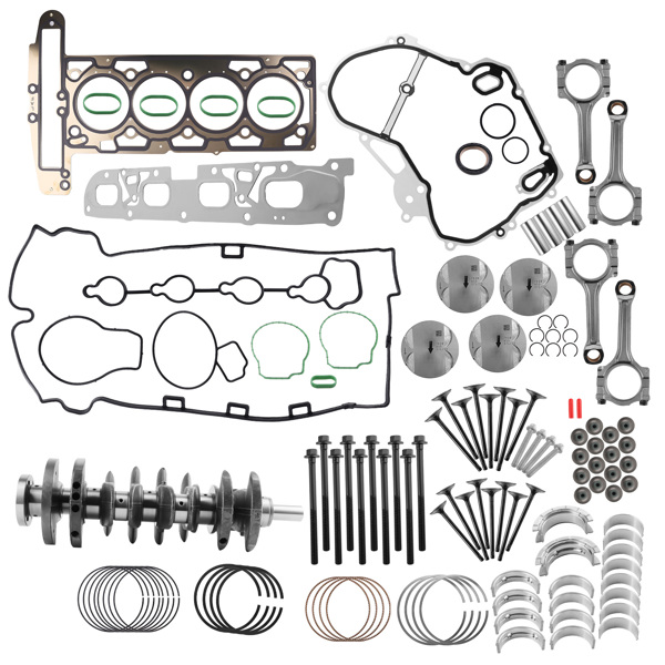 2.4L Engine Rebuild Overhaul Kit Crankshaft /ConRods/Gasket Kit fit for Chevy GM-6