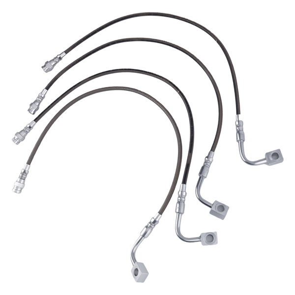 Front & Rear Extended Stainless Brake Line fit for Jeep Wrangler JK 2007-2018-3