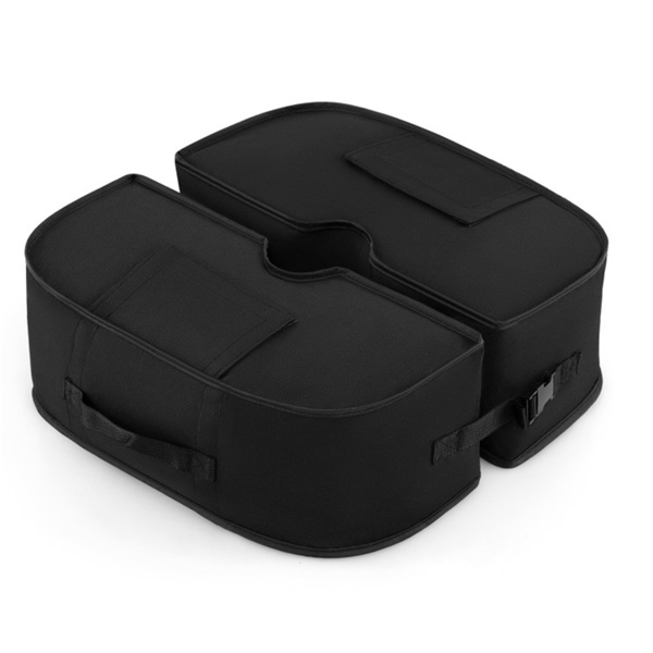 2件套90磅露台伞重量袋900D牛津防风雨沙袋，适用于悬臂式偏置伞-1