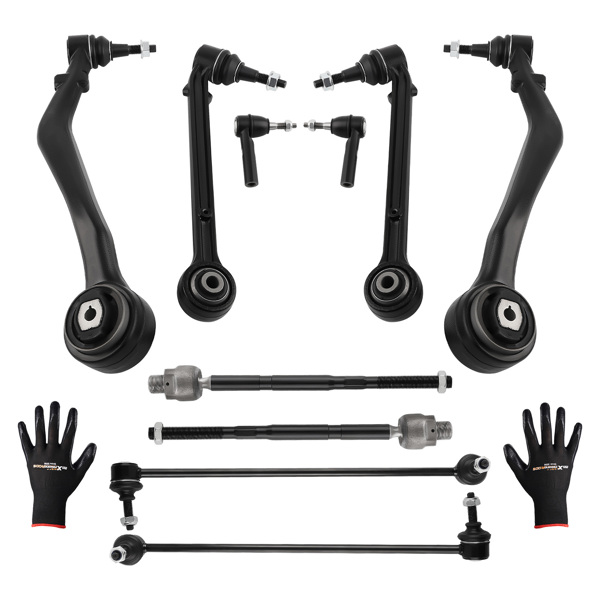 10pcs Front Lower Control Arms w/Ball Joints Tierods fit for Chevy Camaro 2010-2015-6