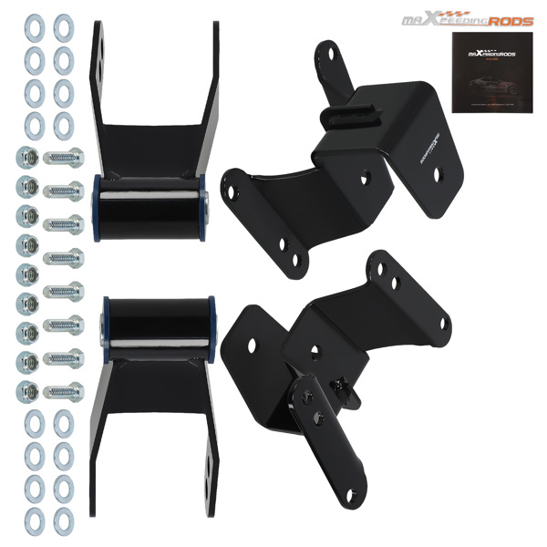 4" Drop Lowering Hanger Shackles Kit fit for Chevy GMC C10 2WD Pickup 1973-1987-6