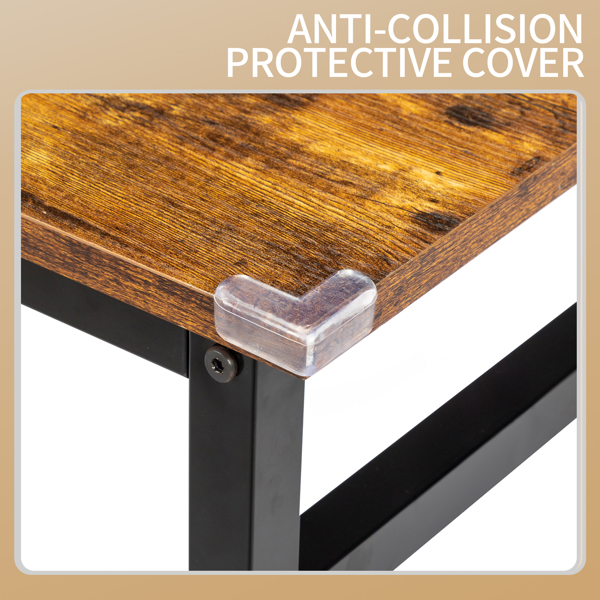 腐木色 SG016FD P2刨花板+铁管 贴三胺+喷塑 120cm 截断款 电脑桌 带无纺布收纳-6