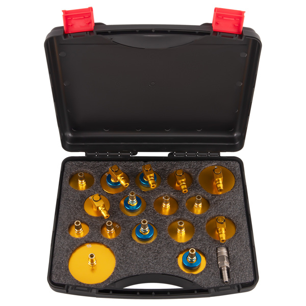 16-Pack Brake Fluid Bleeder Master Cylinder Adapter Set Brake Bleeding Adapter-1