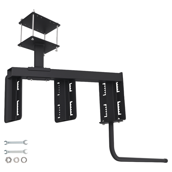 3-Step Steel Mount fit for Universal Boat Trailer Tongue Boarding Step Black-6