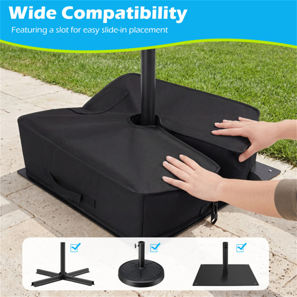 90磅露台伞基重袋900D牛津防风雨沙袋，适用于悬臂式偏置伞-5