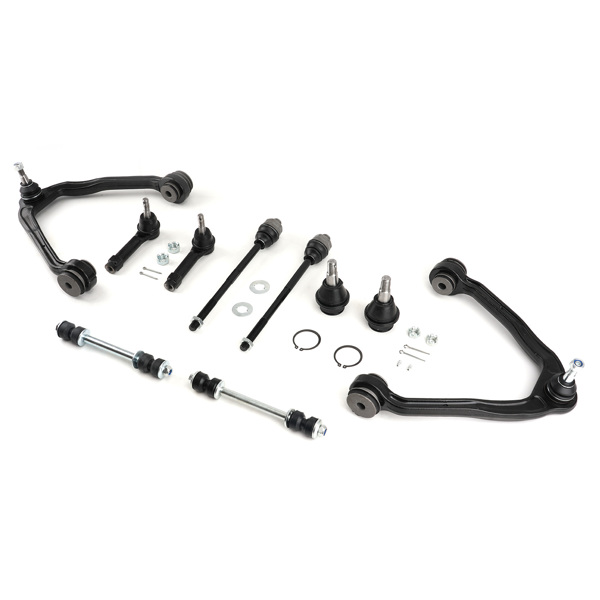 10x Front Upper Control Arms Sway Bar Tie Rods fit for 1999-06 Silverado Sierra 1500-6