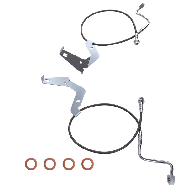 Front Brake Line Extension Kit fit for Ford F250 F350 4WD 2008-2016 Lifted 4-6"-6