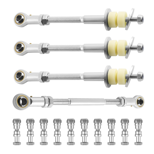 4 Front Rear Adjustable Sway Bar Link Armada fit for Nissan Patrol GU Y61 2"-8" Lift-1