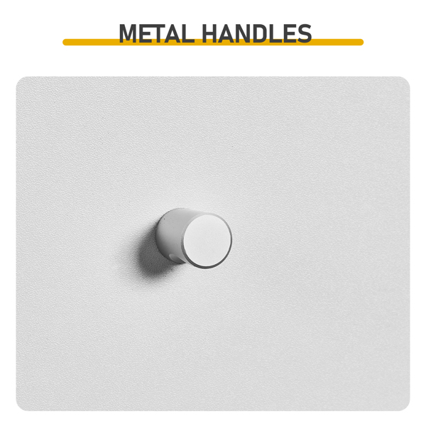 白色 刨花板三胺贴面 30*30*170cm 两门一抽一搁架 浴室立柜-4