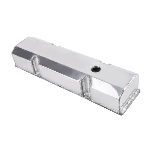 1pair Fabricated Aluminum Tall Valve Covers fit for Small Block Chevy 327 350 V8-3