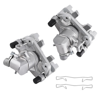 Pair Rear Brake Calipers w/Bracket fit for Ford EcoSport 2018-22 Focus 2012-2018