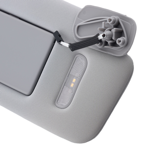 Passenger Right Sun Visor fit for Chevrolet Tahoe 2015-2019 Gray  w/ Mirror Light-3