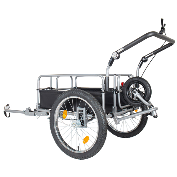 三合一重型自行车货运拖车 - 升级版 20 英寸 x 2.6 英寸宽胎，承重 150 磅，钢架，可转换婴儿车和带悬挂系统的拉车--不支持self-pick up且不支持指定仓库发货-4