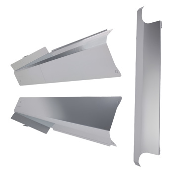 Front Radiator Filler Panels Kit Carbon Steel fit for Chevy GMC C10  69-72 3 Pieces