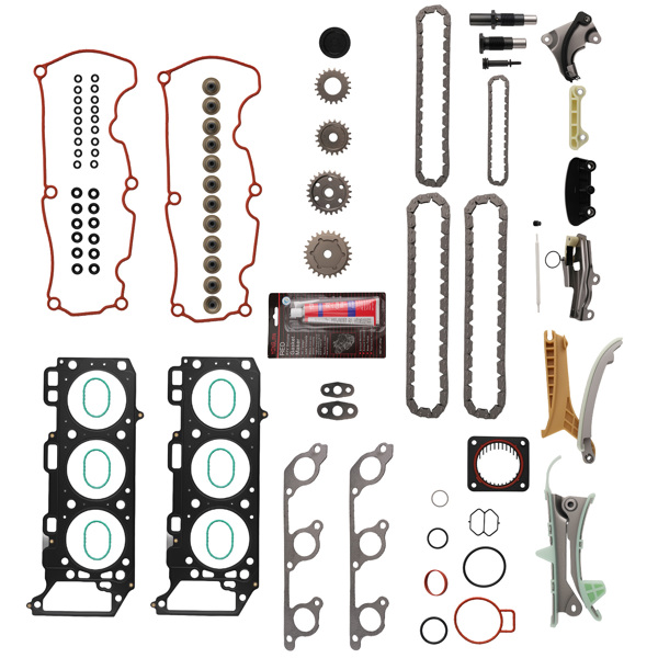 Timing Chain Kit & Head Gasket Set fit for Ford Explorer 4.0L Flex Fuel SOHC 2002-05-6