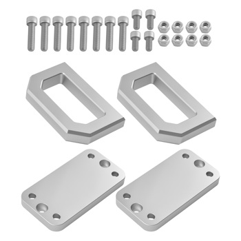 Aluminum D-Ring Front Mount fit for Ram 2500 2003-2018 Shackle Hitch Silver New
