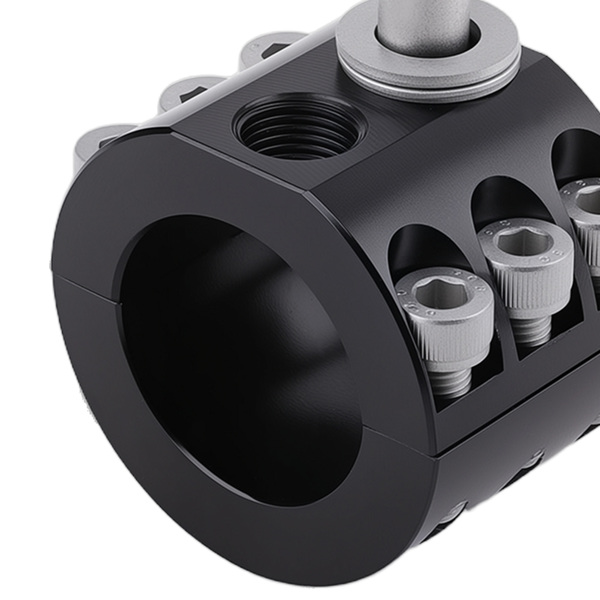 Front Steering Stabilizer Clamp fit for Jeep Wrangler JL JLU JT 18-25 1-5/8" Tie Rod-3