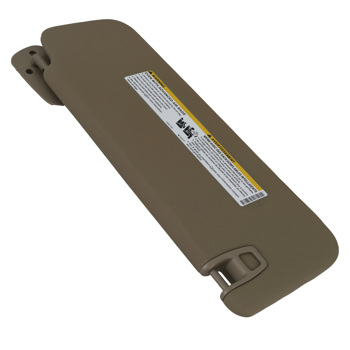 Driver Side Sun Visor fit for Escalade/Yukon 2007-2014 Beige Plastic w/ Light Mirror