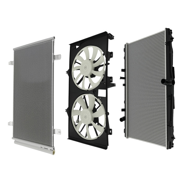 Aluminum Engine Radiator Condenser Fan fit for Toyota Camry 2.5L 2012-2017 CU13270-6