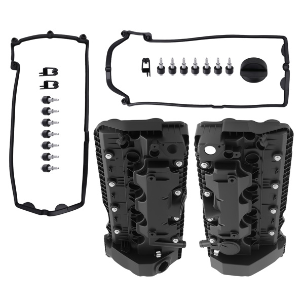Left + Right Valve Cover Set fit for BMW 545i 645Ci 2004-2005 550i 650i 2006-2010-6
