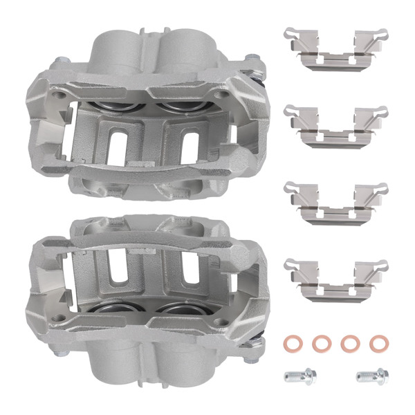 Front Pair(2) Brake Caliper w/Bracket fit for  Acura RDX 2007-2012 19-B2959 19-B2958-6