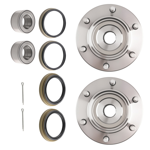Front Wheel Hub Bearing fit for Toyota Tundra/Tacoma 2WD 99-06 517011 6 Lugs ABS-6
