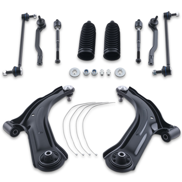 10PC Front Control Arm Kit Tie Rod Sway Bar fit for Nissan Versa Cube 2007-2014-6