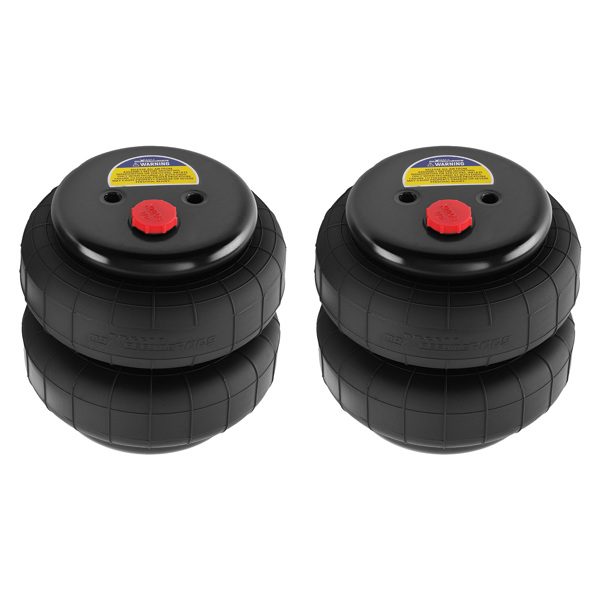 Pair 2500 lb 1/2"npt Single Port Air Suspension Bags + Air Line + Air Fitting-2