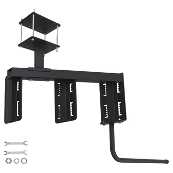 3-Step Steel Mount fit for Universal Boat Trailer Tongue Boarding Step Black