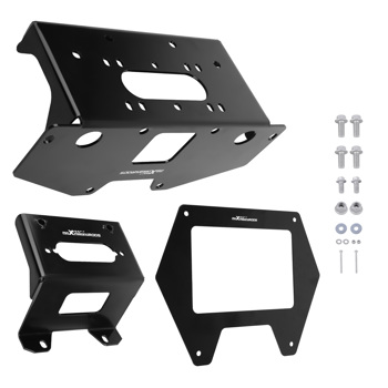 Heavy-Duty Steel UTV Winch Mounting Bracket fit for 2020-25 Polaris RZR PRO XP/XP 4