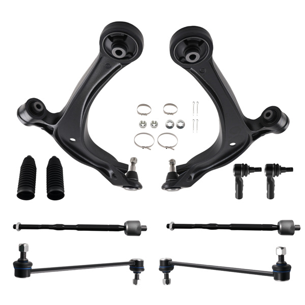 10x Front Lower Control Arms Sway Bars Tie Rod Ends fit for 2011 - 17 Honda Odyssey-6