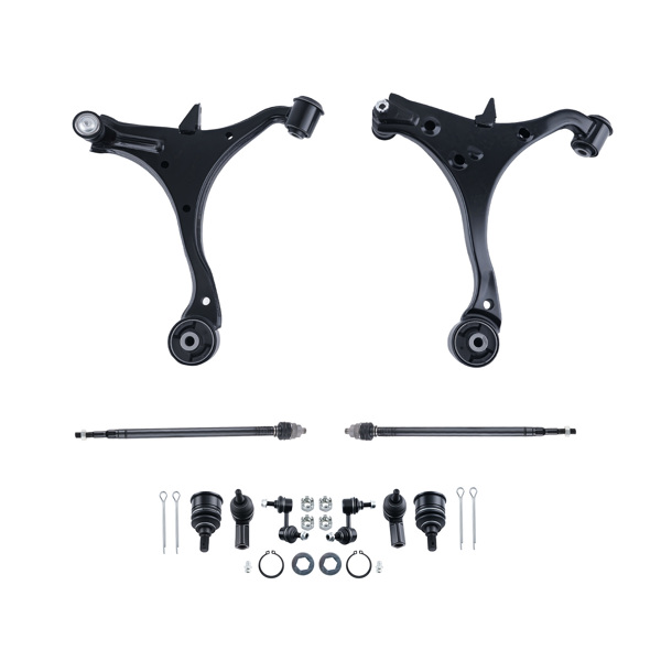 10pcs Front Suspension Control Arms Kit fit for 2001 2002-2005 Honda Civic Acura EL-6