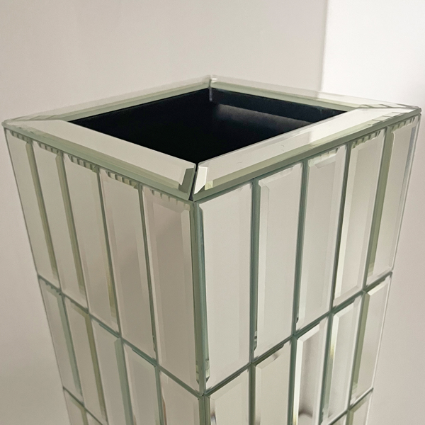 高落地花瓶，高 29.92 英寸（76 厘米），镜面落地花瓶，家居装饰，银色大号立方体花瓶，适合插干花，现代玻璃花瓶，客厅装饰--不支持self-pick up且不支持指定仓库发货-5