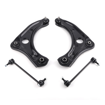 4Pcs Front Lower Control Arms w/ Ball Joint Stabilizer Bar Link fit for Nissan Versa