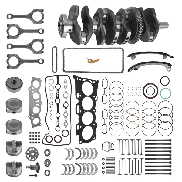 2AZ-FE 2.4L Engine Rebuild Kit w/ Crankshaft Con Rods Timing fit for Toyota Camry-6